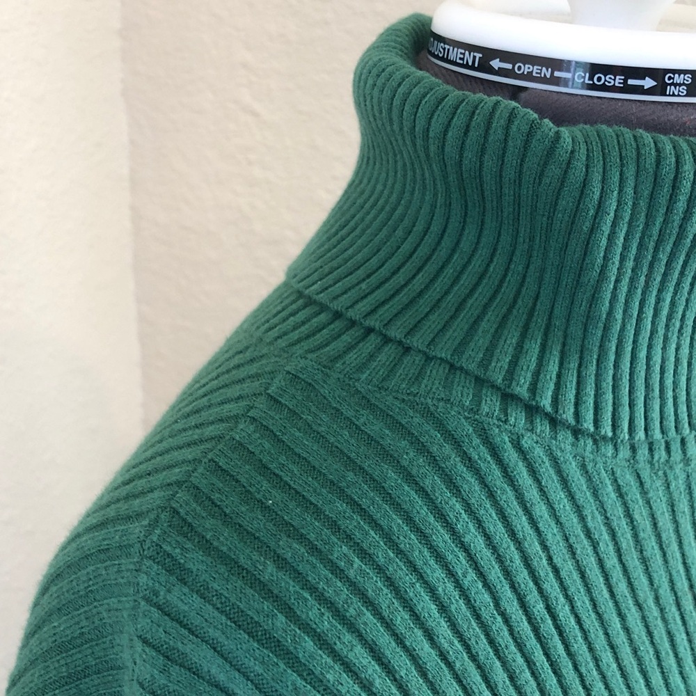 Old Navy Sosoft Lite Green Turtleneck Ribbed Sweater - Picture 2 of 14